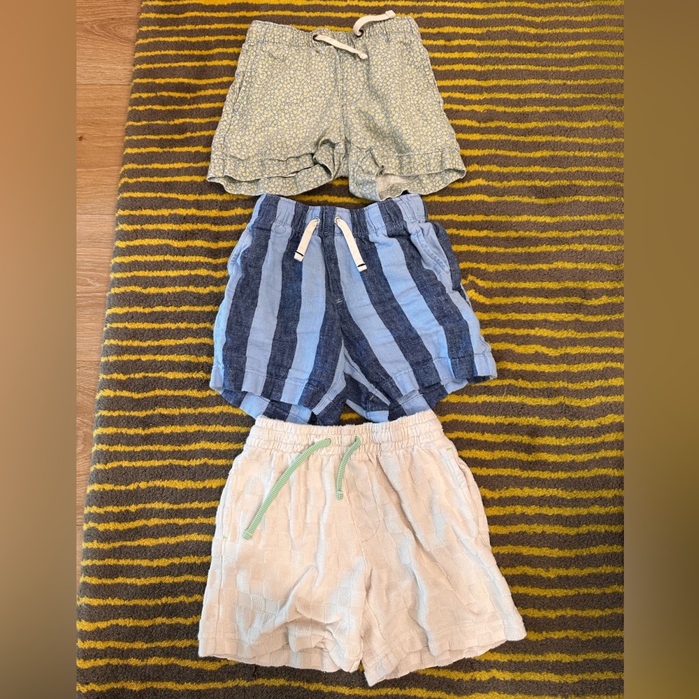 J. Crew Kids Shorts Trio - Olive, Navy, Beige